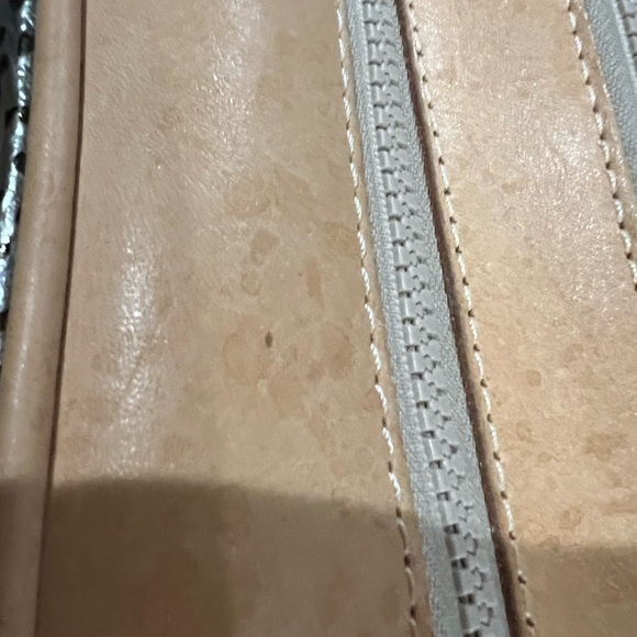 Consuela Wesley Silver and Tan Women's Satchel - Picture 14 of 14